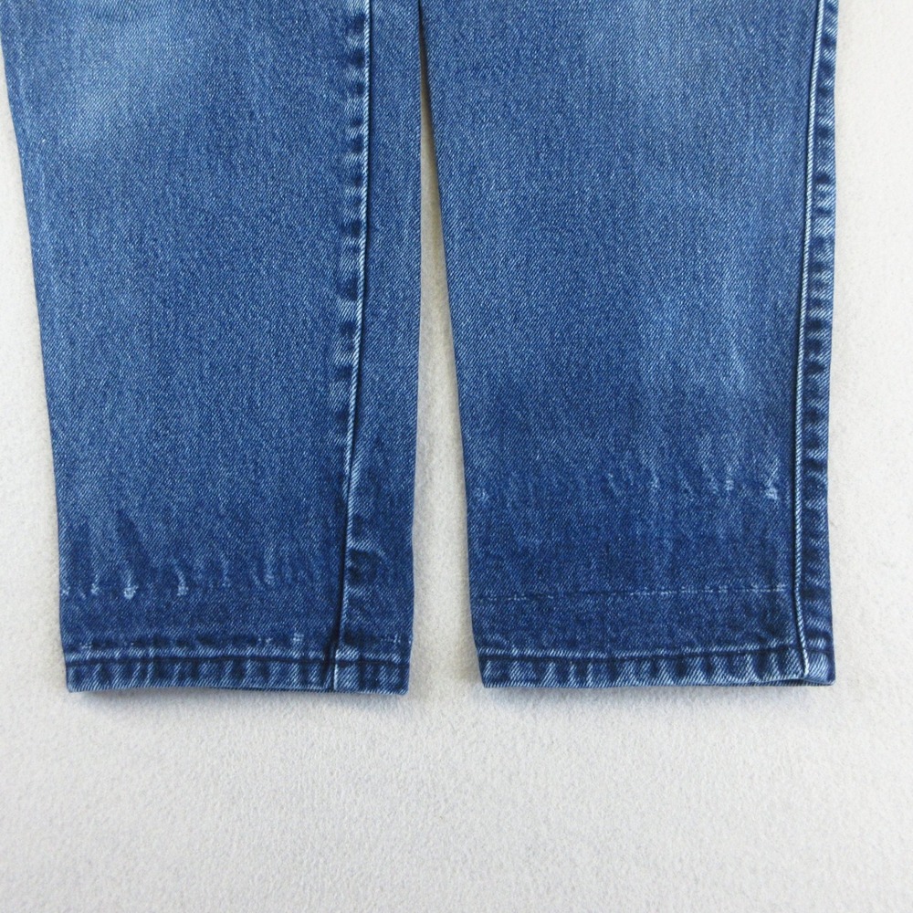 Memphis Jeans Womens 7/8 VTG Blue High Waisted Mom Jeans Tapered Leg 100% Cotton - Picture 12 of 12
